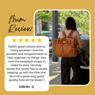 Bambino Bagz Reviews Sofia nappy backpack Tan customer review