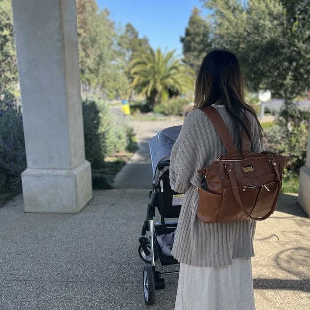 Nappy Bag Reccomendations - Bambino Bagz Sofia Four Way Nappy Bag TAN