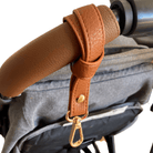 Sofia nappy backpack pram clips  - out tan sofia nappy bag comes with free matching pram clips
