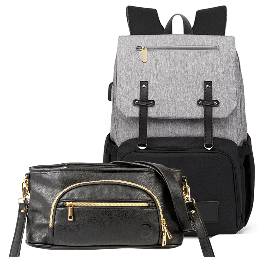 Sorrento Nappy Backpack Bundle Black Bambinobagz