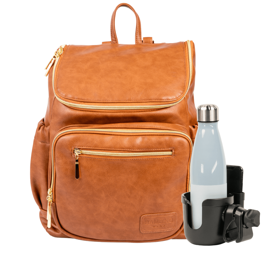 Florence Nappy Backpack + Pram Cup Holder Bundle Bambinobagz