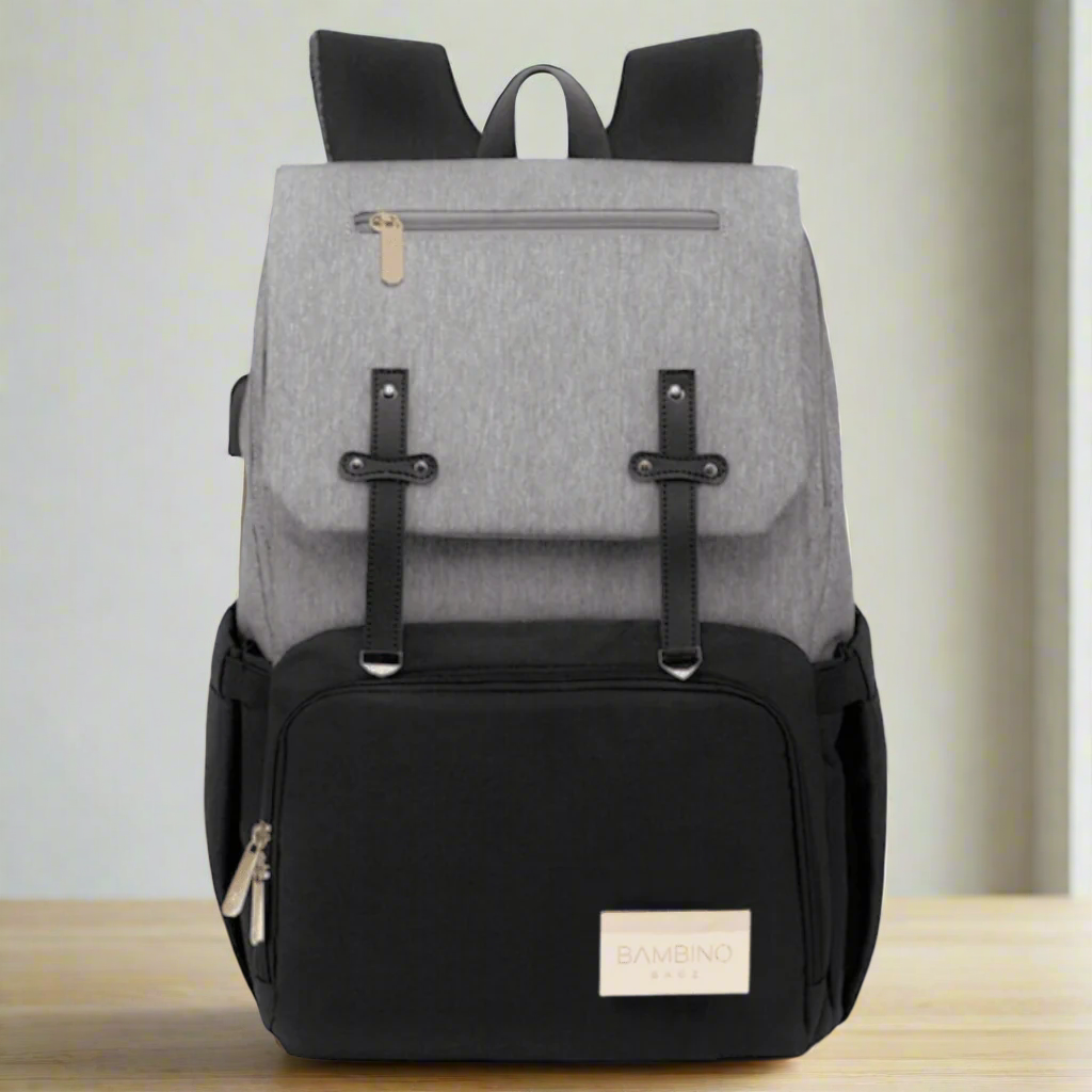 Sorrento Nappy backpack - black- original design in Australia 