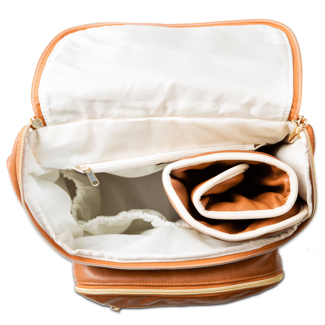 Classic city pack 2025 faux leather diaper bag