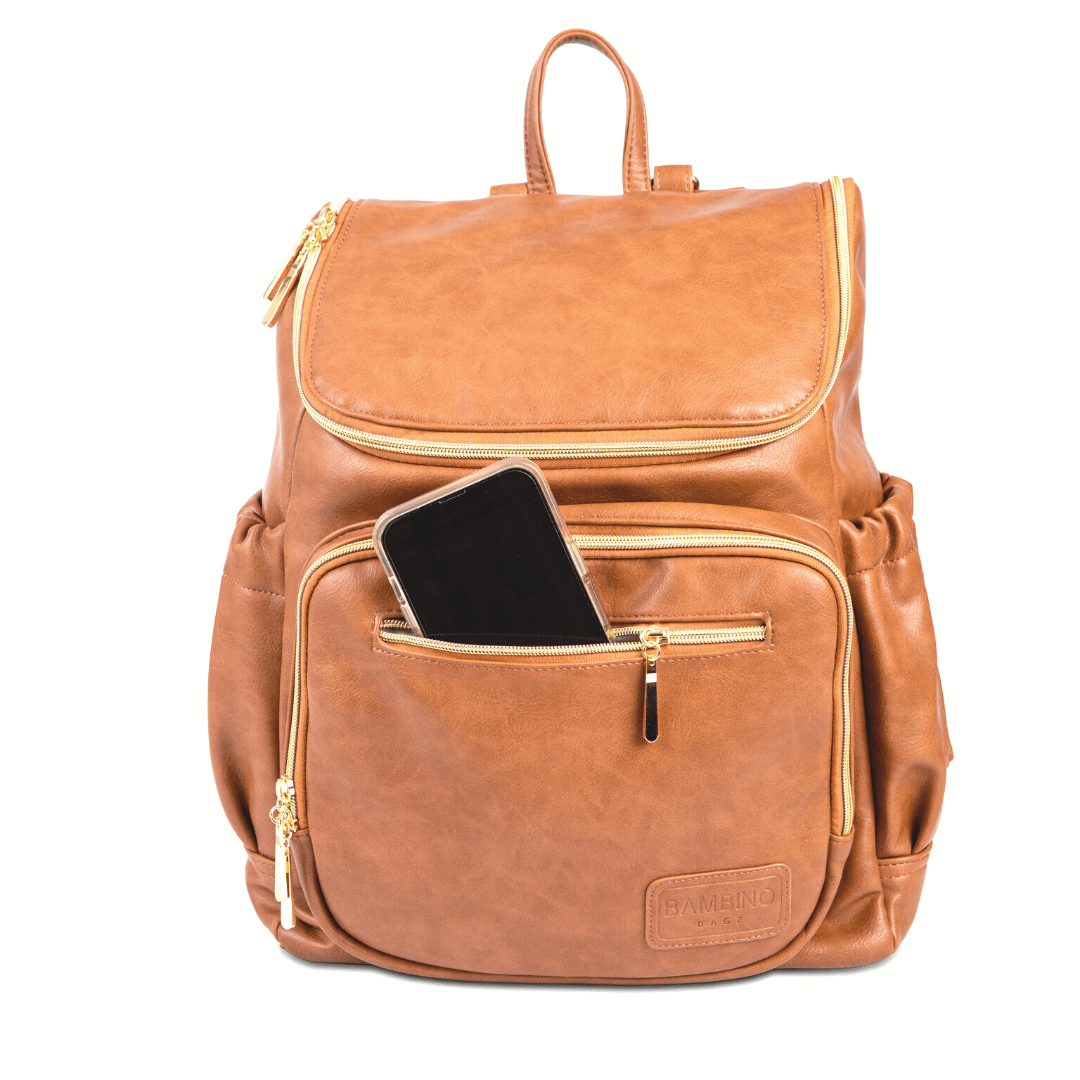 Faux leather nappy bag backpack Australia  - The best nappy bag for any busy Mum 